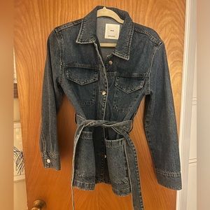 Denim Jacket with Waist Tie - Bought in Barcelona